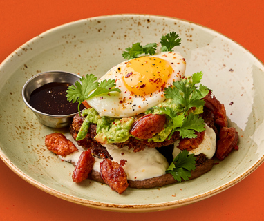 Santa Fe One Egg Orange Background