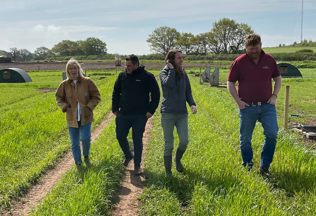 Our supply chain team with Rob & Alec from Packington Free Range